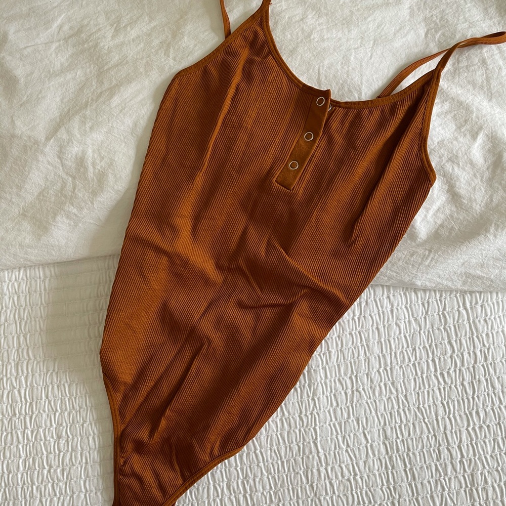Burnt orange bodysuit